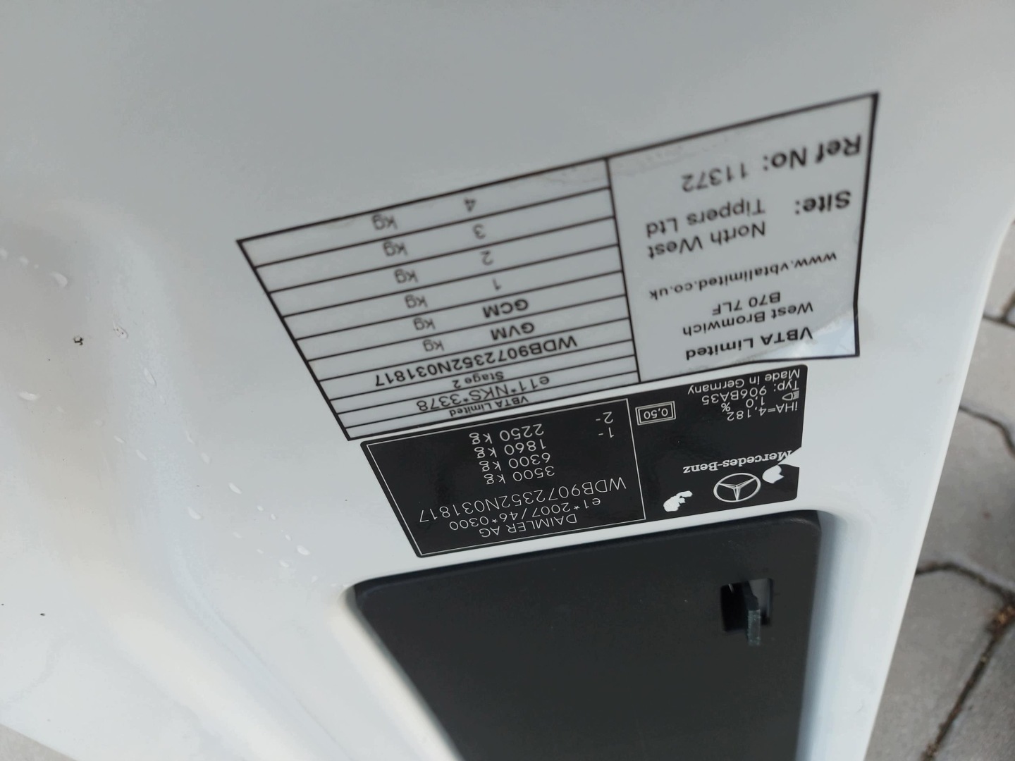 Mercedes Sprinter w907 2020, 2.1 CDI holder seat right