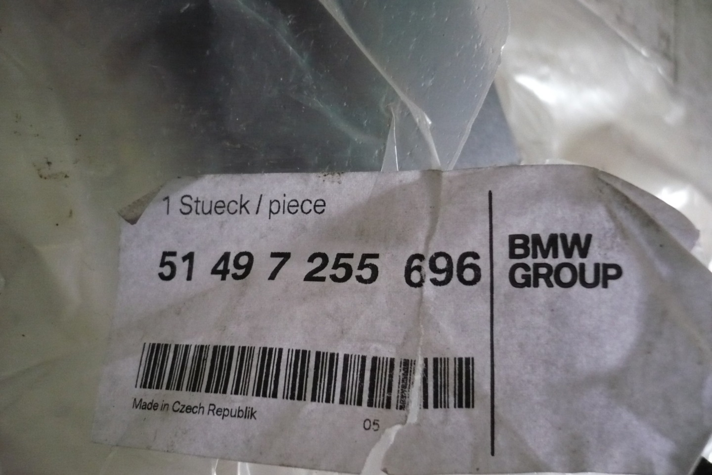 BMW cover of a hinge bonnet boot 7255696