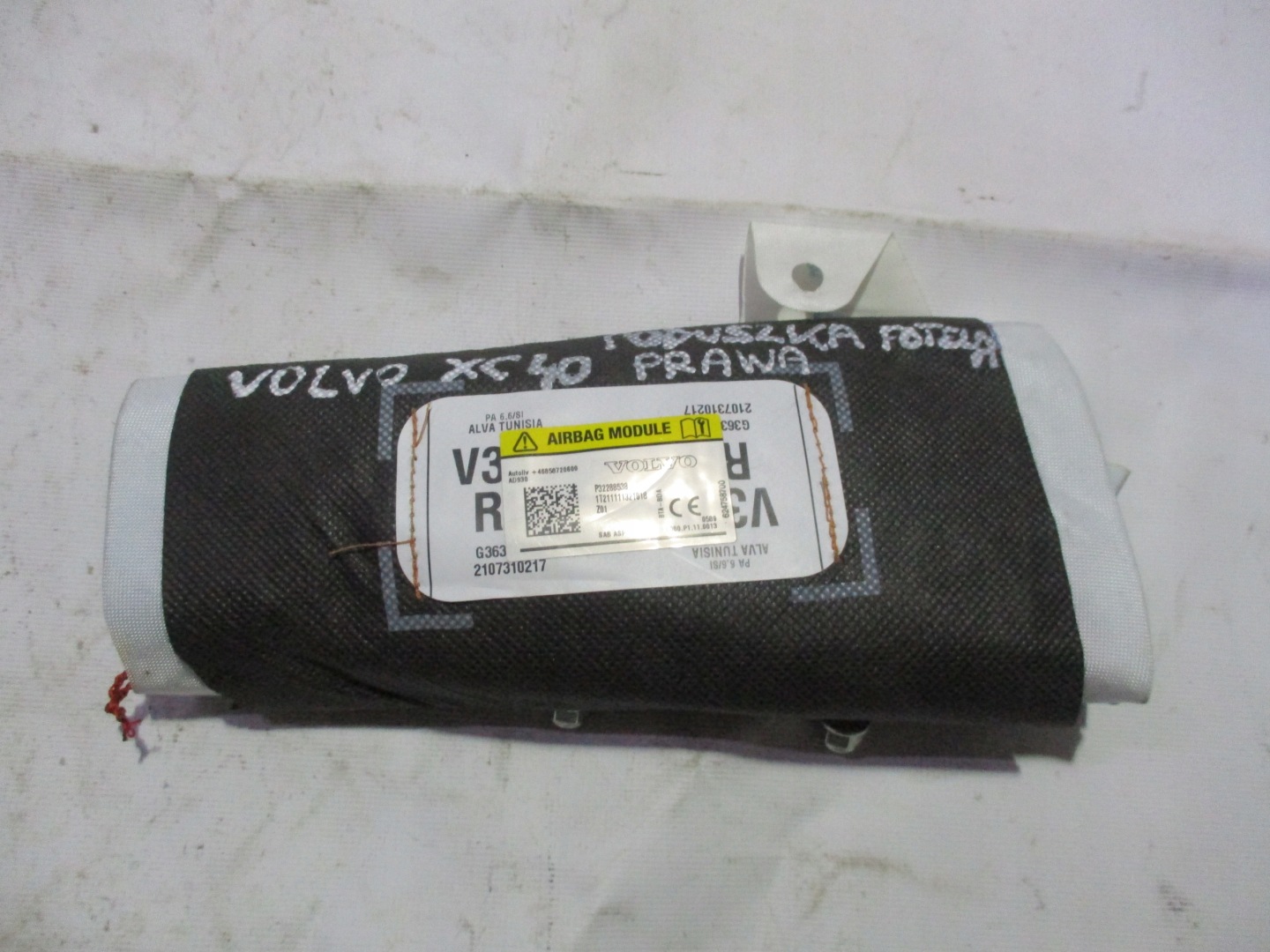 seat airbag right Volvo XC 40 P32288538