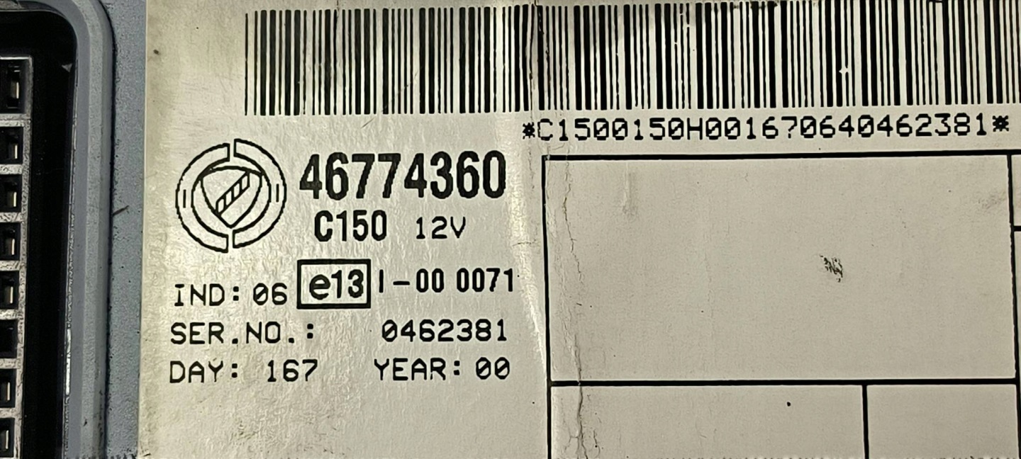 modulo BSI 46774360 FIAT PUNTO II