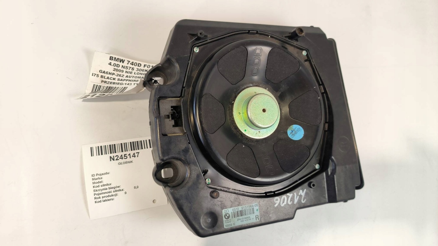 speaker 9151964-05 BMW SERIA 7 7 F02