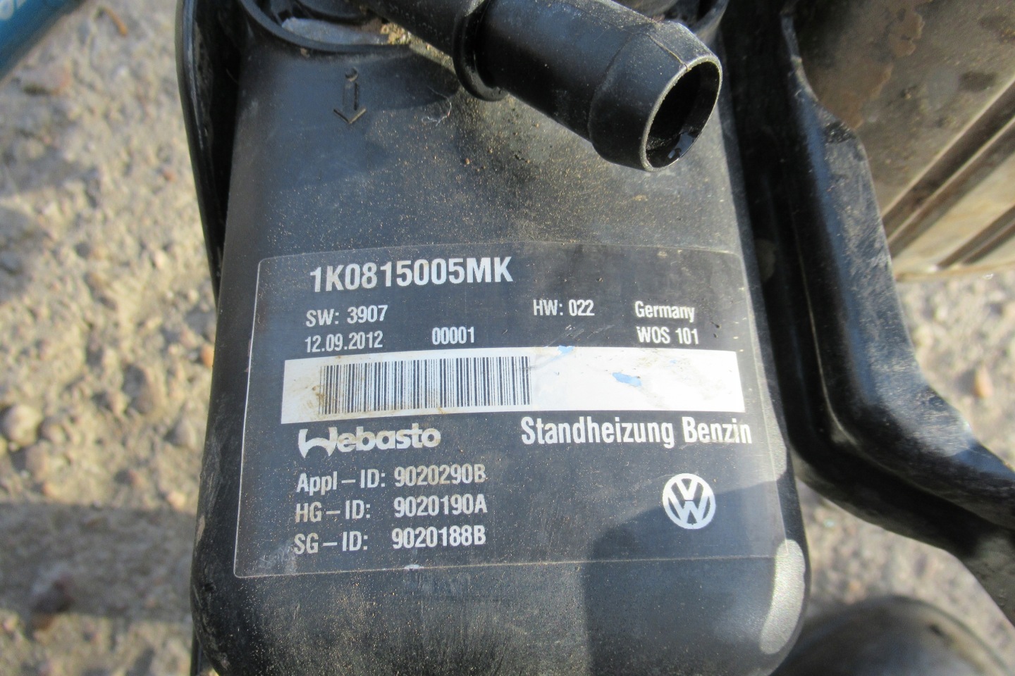 VW GOLF VI 1.4 TSI webasto WEBASTO