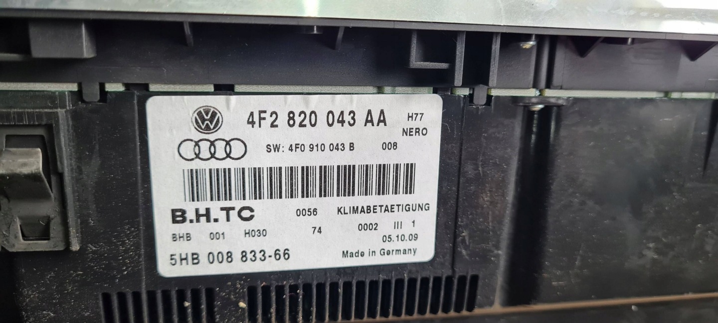 A6 C6 LIFT PANEL klími klimatizaci ANGLIK 4F2820043AA