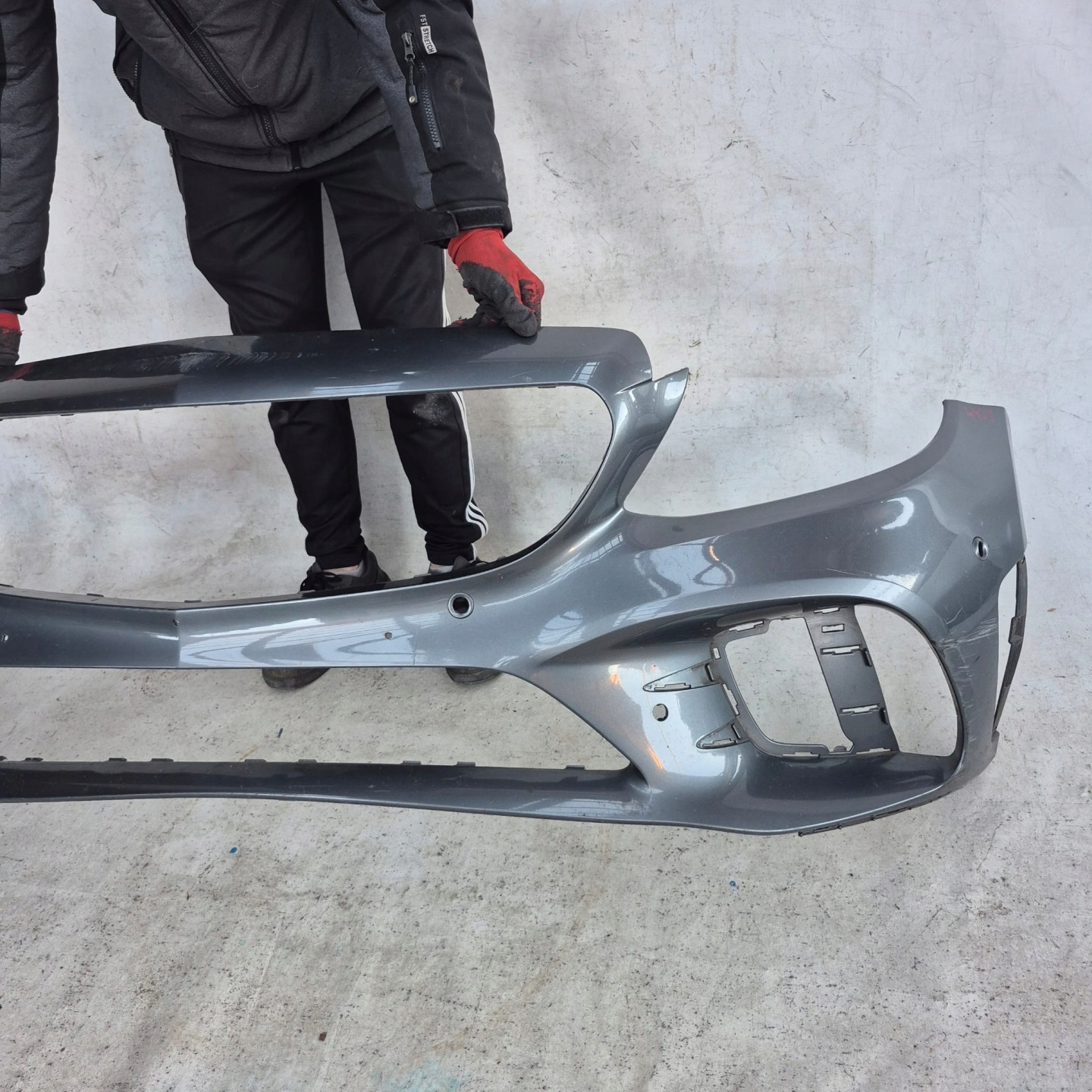 MERCEDES C-KLASA W205 AMG LIFT 18- bumper front front PDC