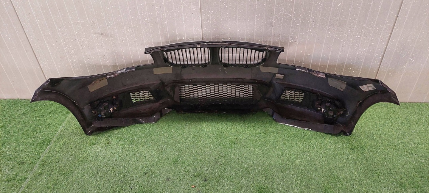 bumper front complete BMW 1 E82 E88 m-packet LAK: 475 BLACK SAPHIRE