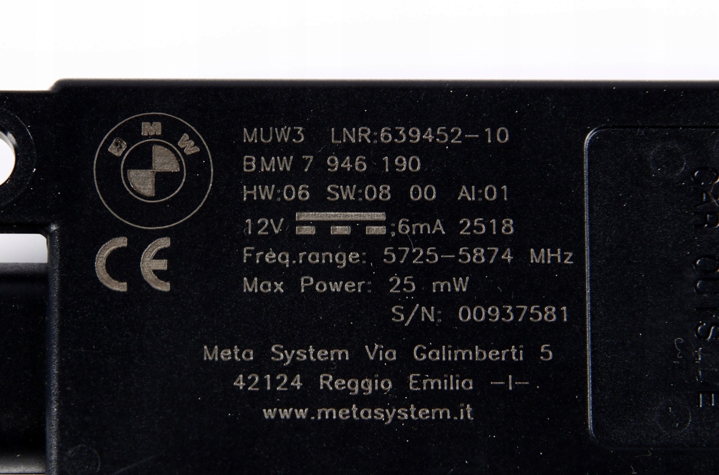 BMW G14 Z4 G29 Antenne Module ALARMU DWA 7946190