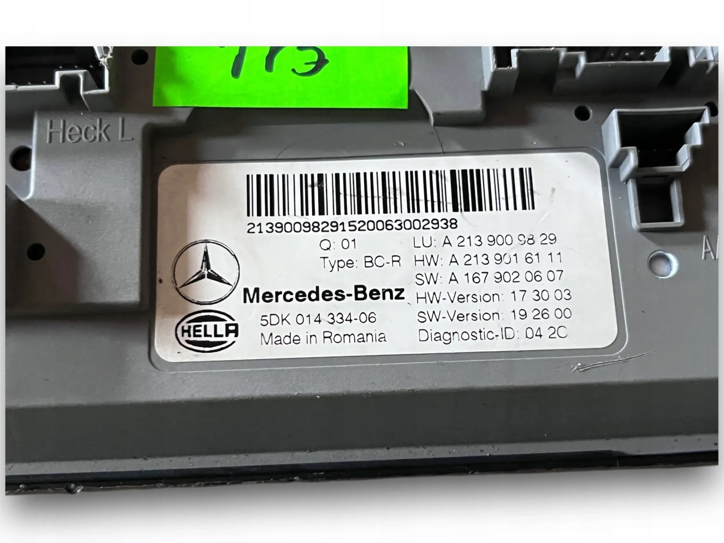 MERCEDES E KLASA W213 Module SAM 2139009829 @M