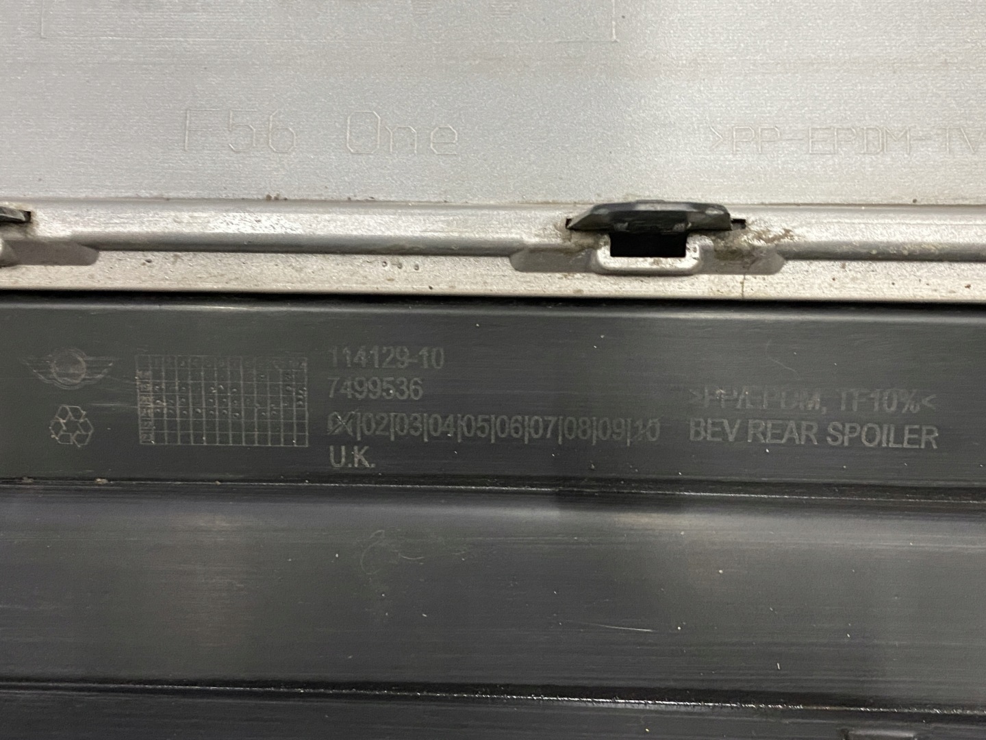 MINI COOPER F56 bumper rear part