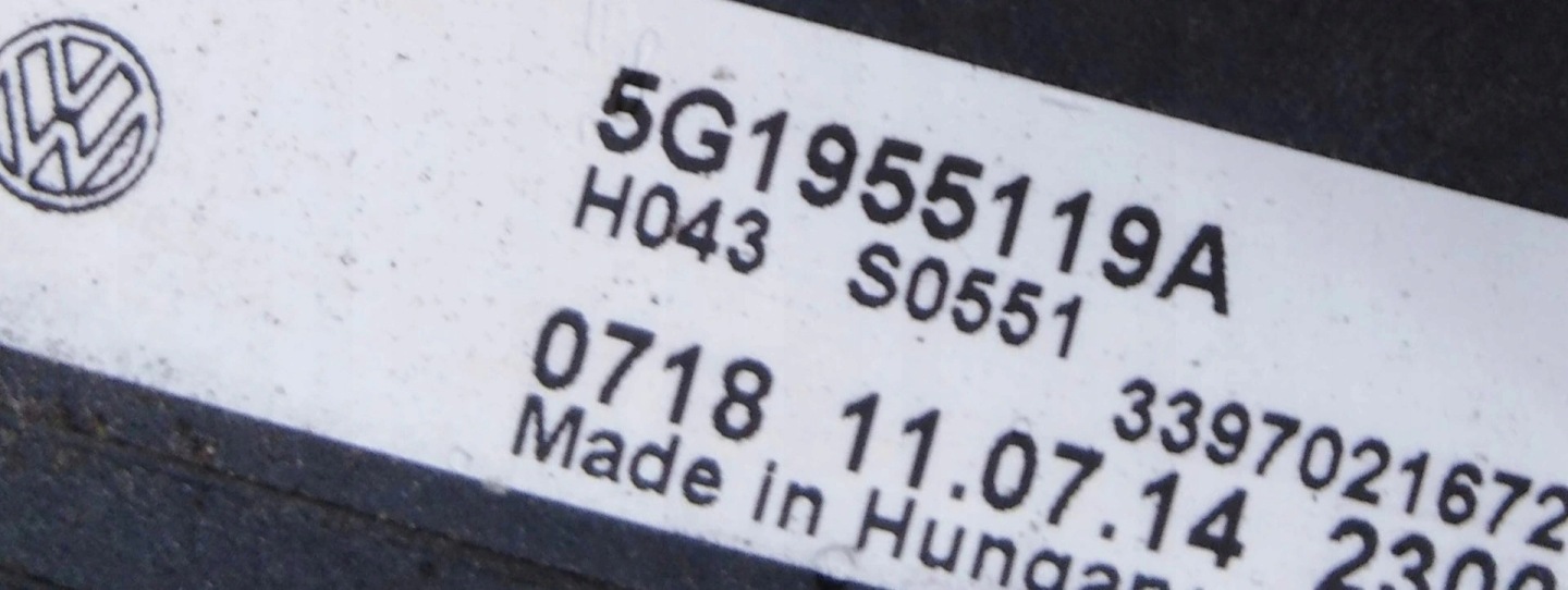 VW GOLF VII 7 Wischergestänge 5G1955023C