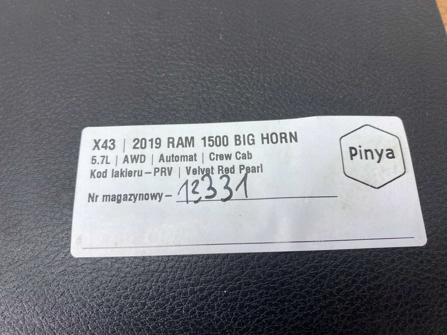 cover below steering wheel, Dodge Ram 1500 DT 2019+