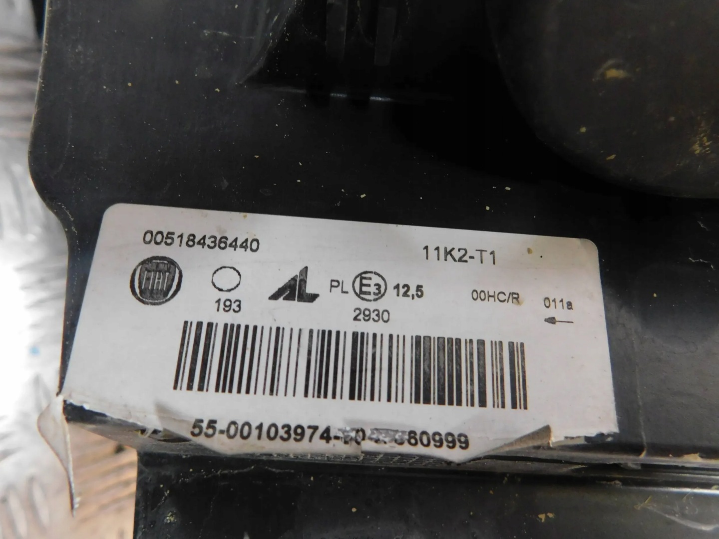 REFLEKTOR light right FIAT PANDA III 3 11