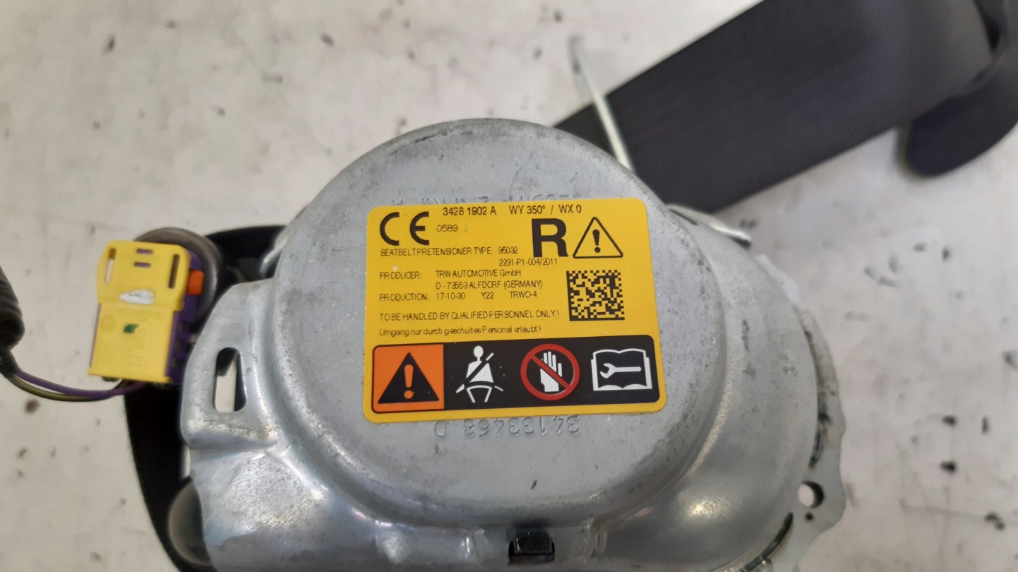 tension belt safety right front 39127573 Opel Astra K