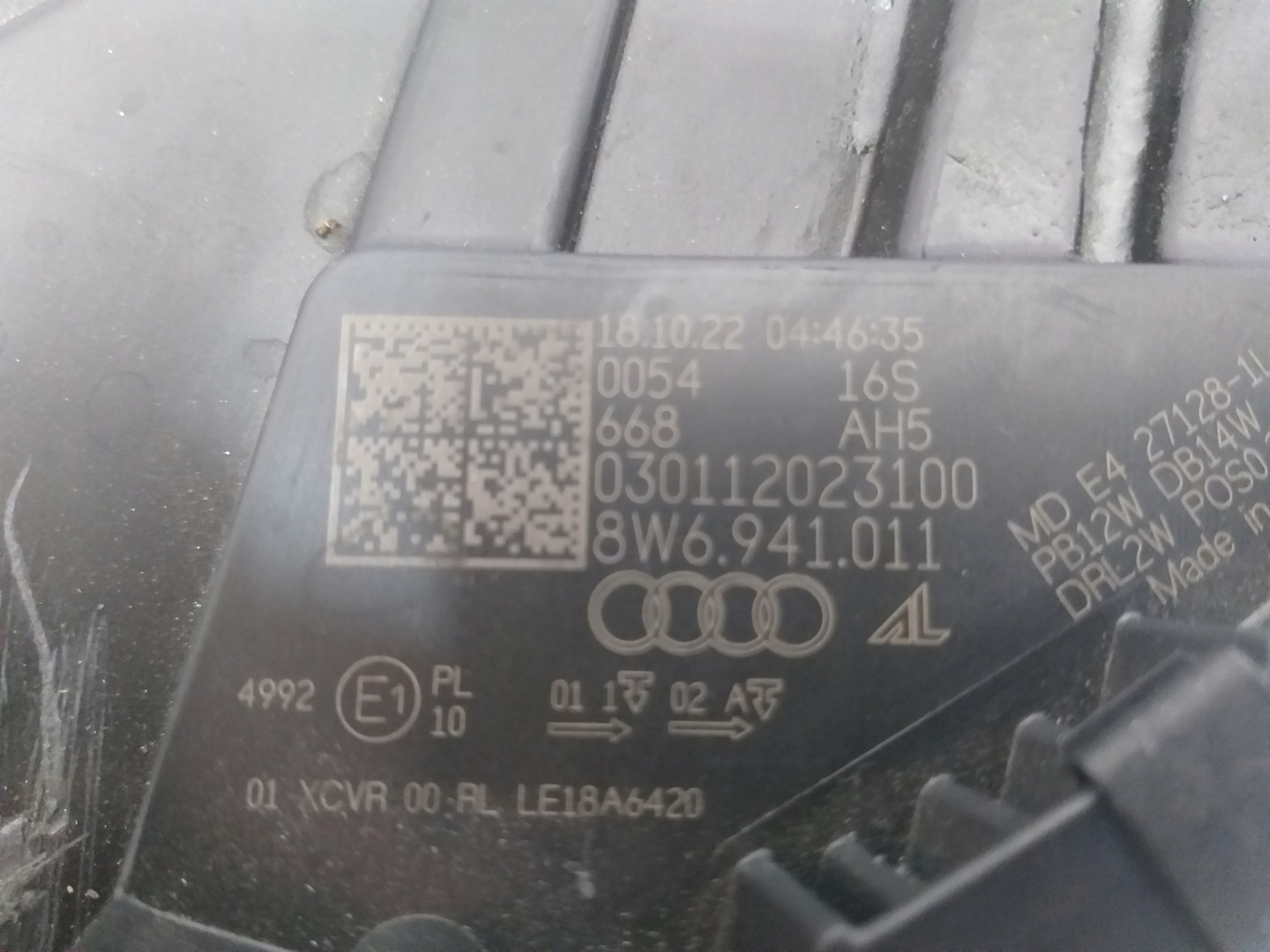 LIGHT FRONT LEFT AUDI A5 LIFT FULL LED 8W6941011