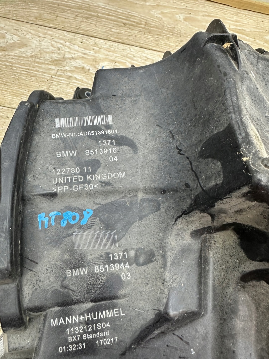 BMW Gehäuse filter luft AD851391604
