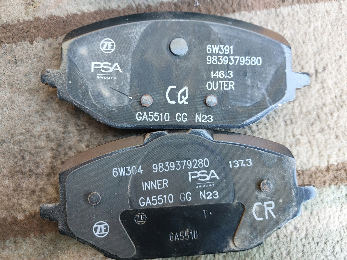 discs plates front OPEL COMBO E 23r new