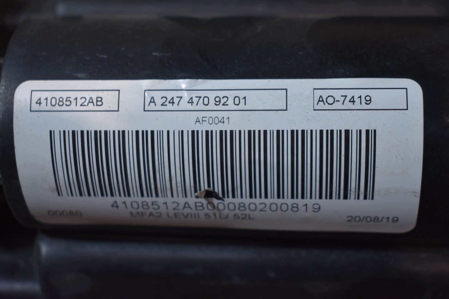 top zustand kohlenstofffilter KPL. MERCEDES W177 1