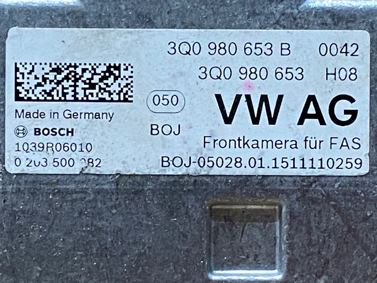 VW PASSAT TOURAN KAMERA ASYSTENT 3Q0980653B