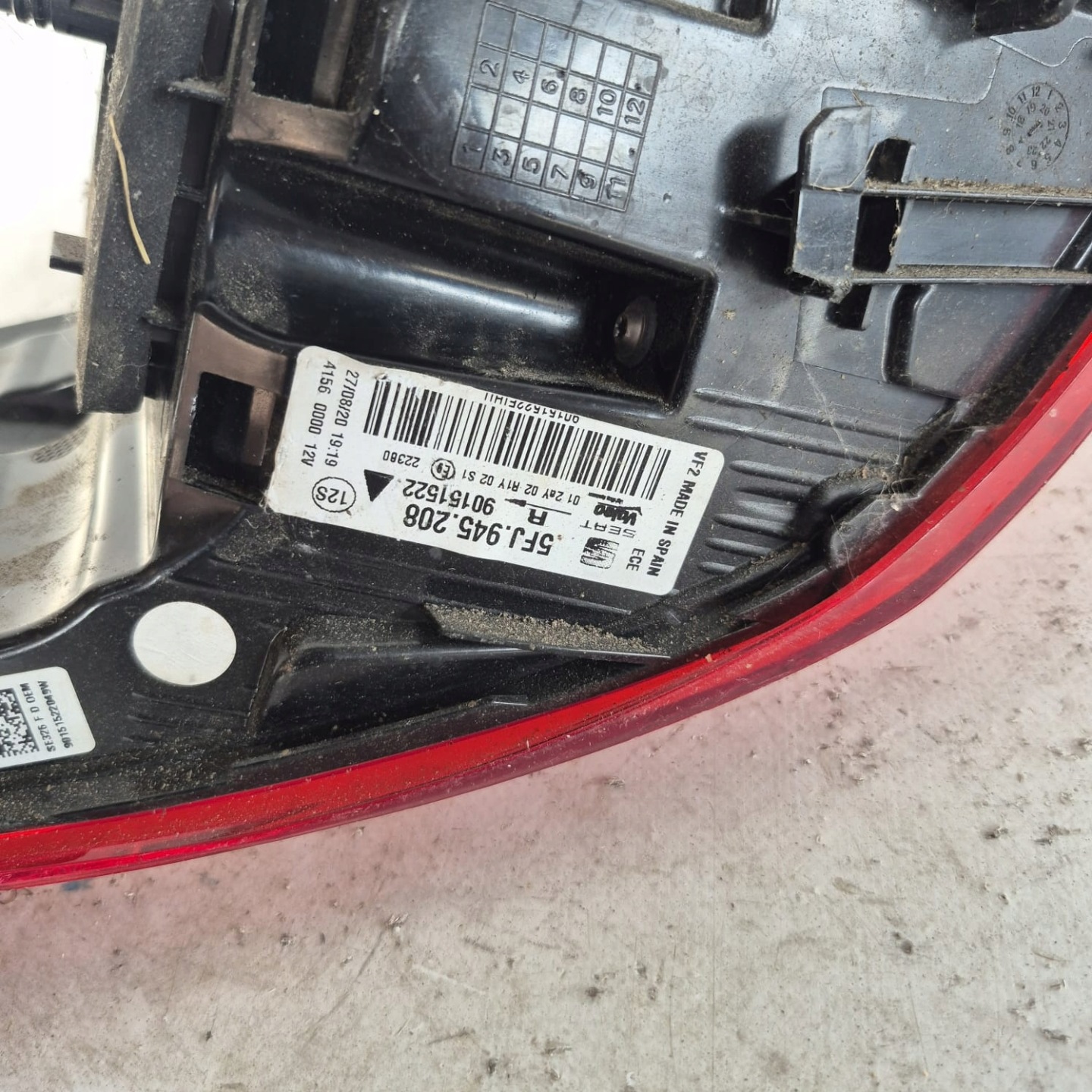 SEAT TARRACO 18- light right rear part rear LED 5FJ945208