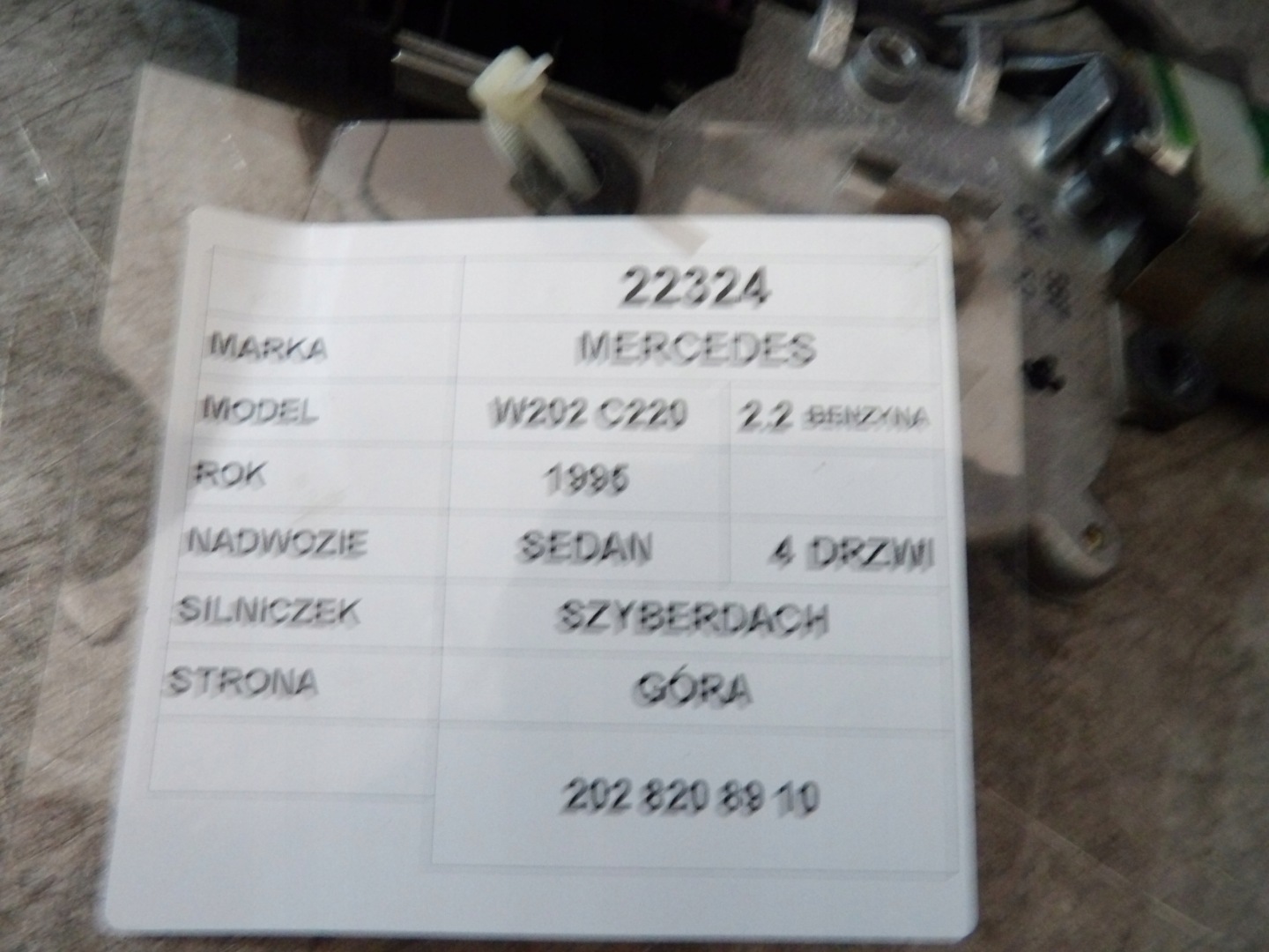 Mercedes W202 Motor Schiebedach 2028208910