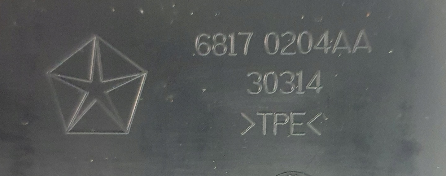 DODGE CHALLENGER LIFT 15- pad signs front 68170204AA 68175091AA
