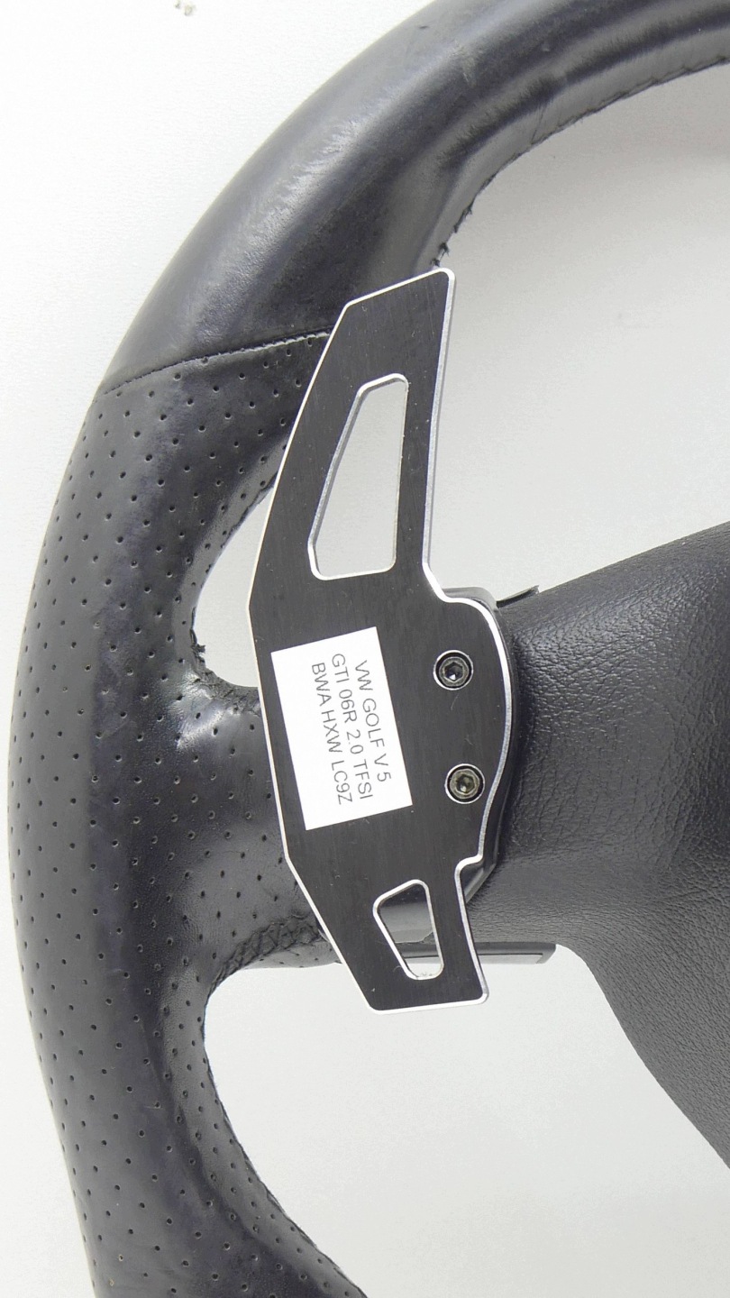 steering wheel, leather with shifting VW GOLF V GTI 1K0419091BF