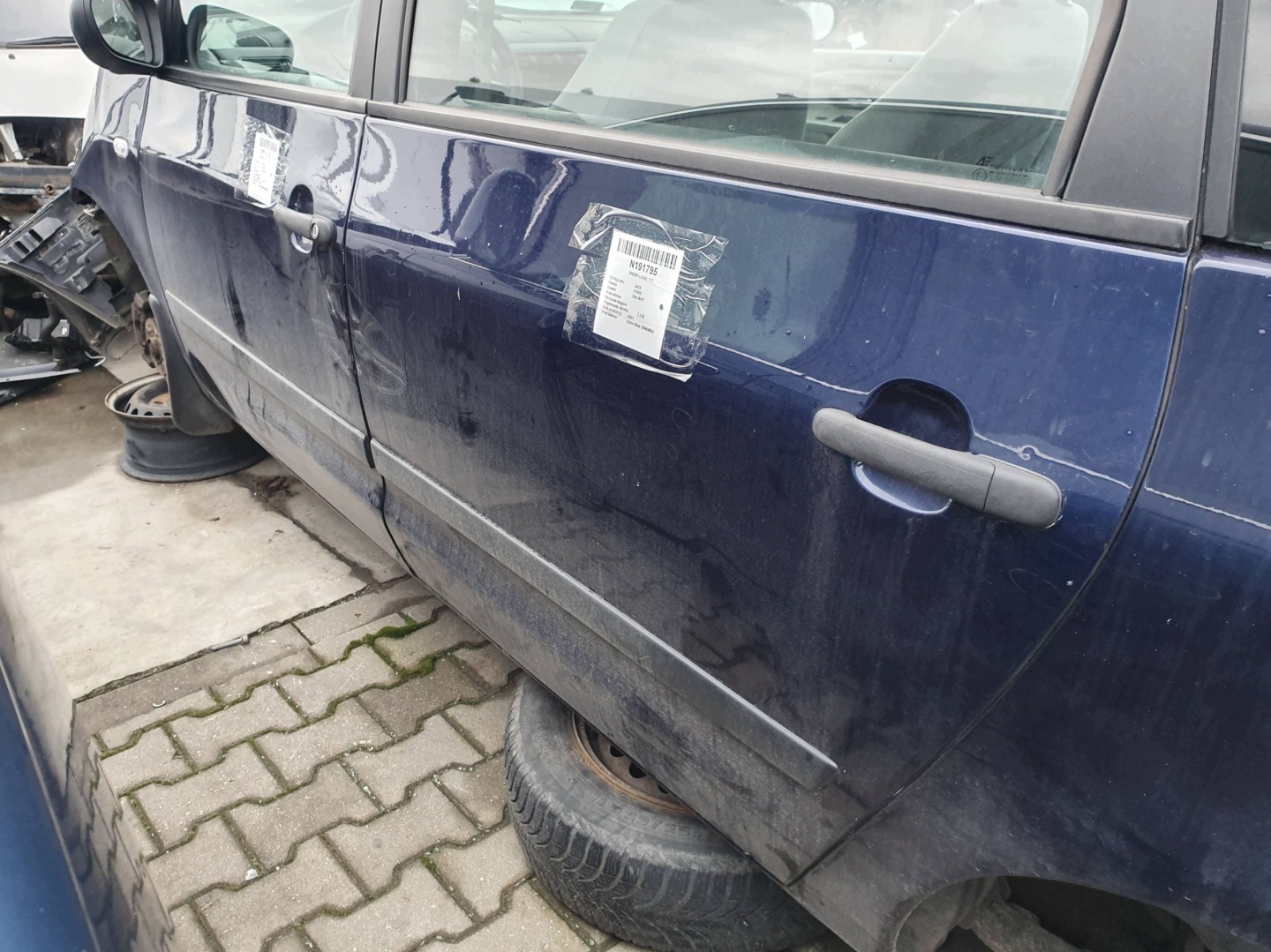Tür links heck STATE BLUE (METALLIC) FORD GALAXY