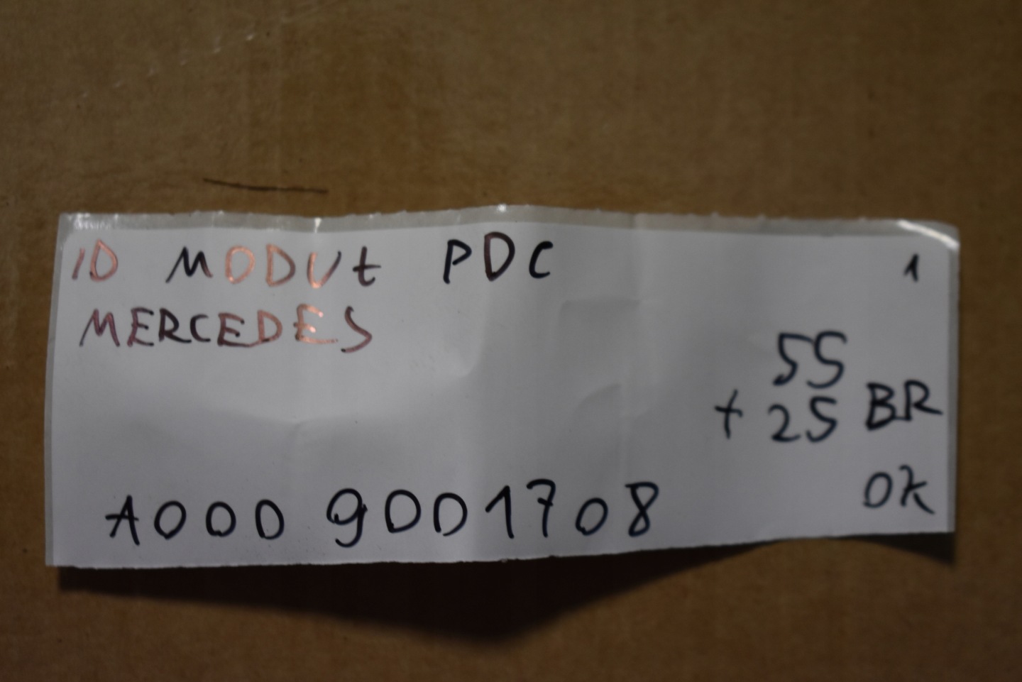 IDEALNY module PDC MERCEDES 1 9
