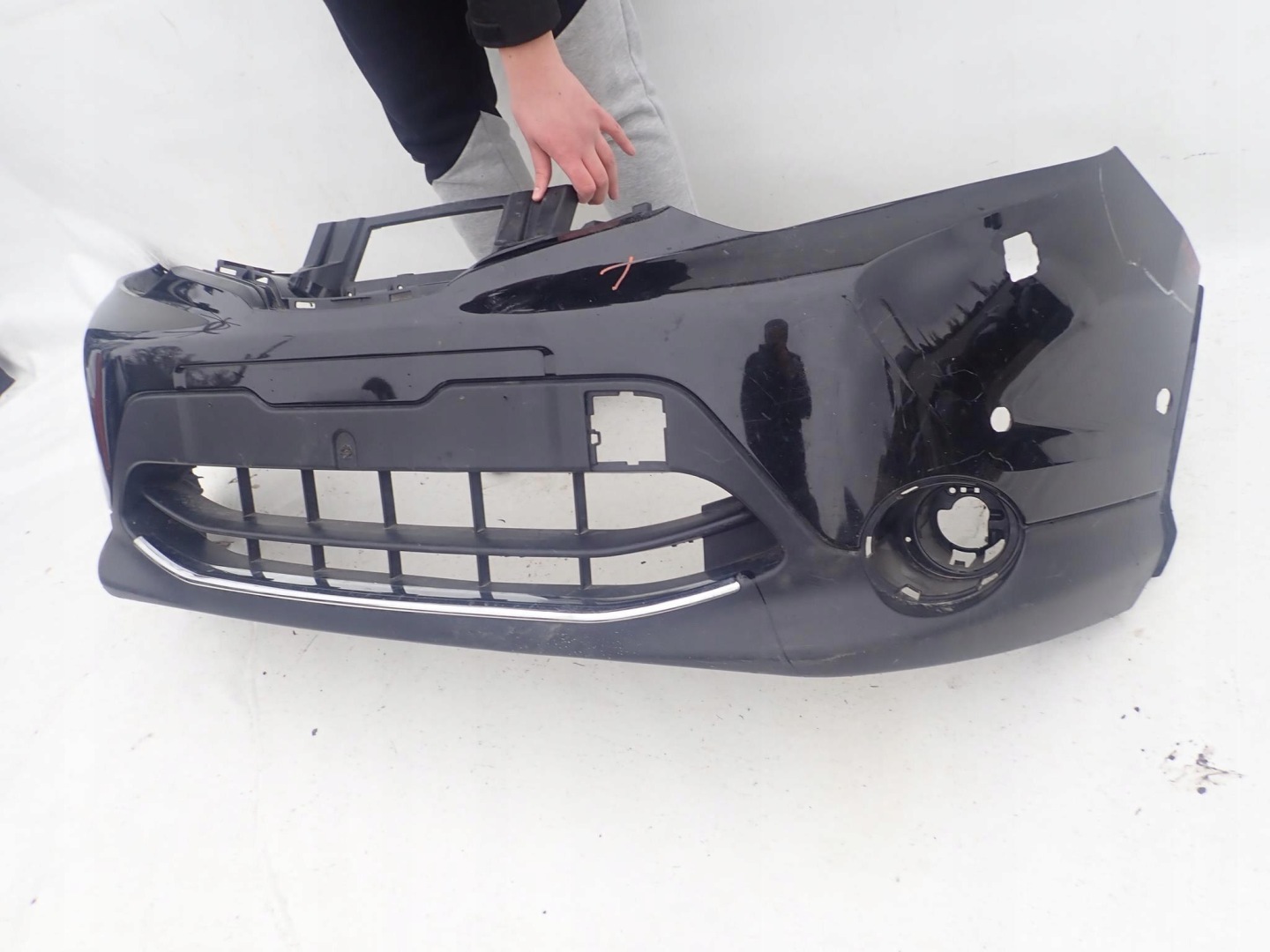 NISSAN QASHQAI II 13-> bumper front PDC CHROM