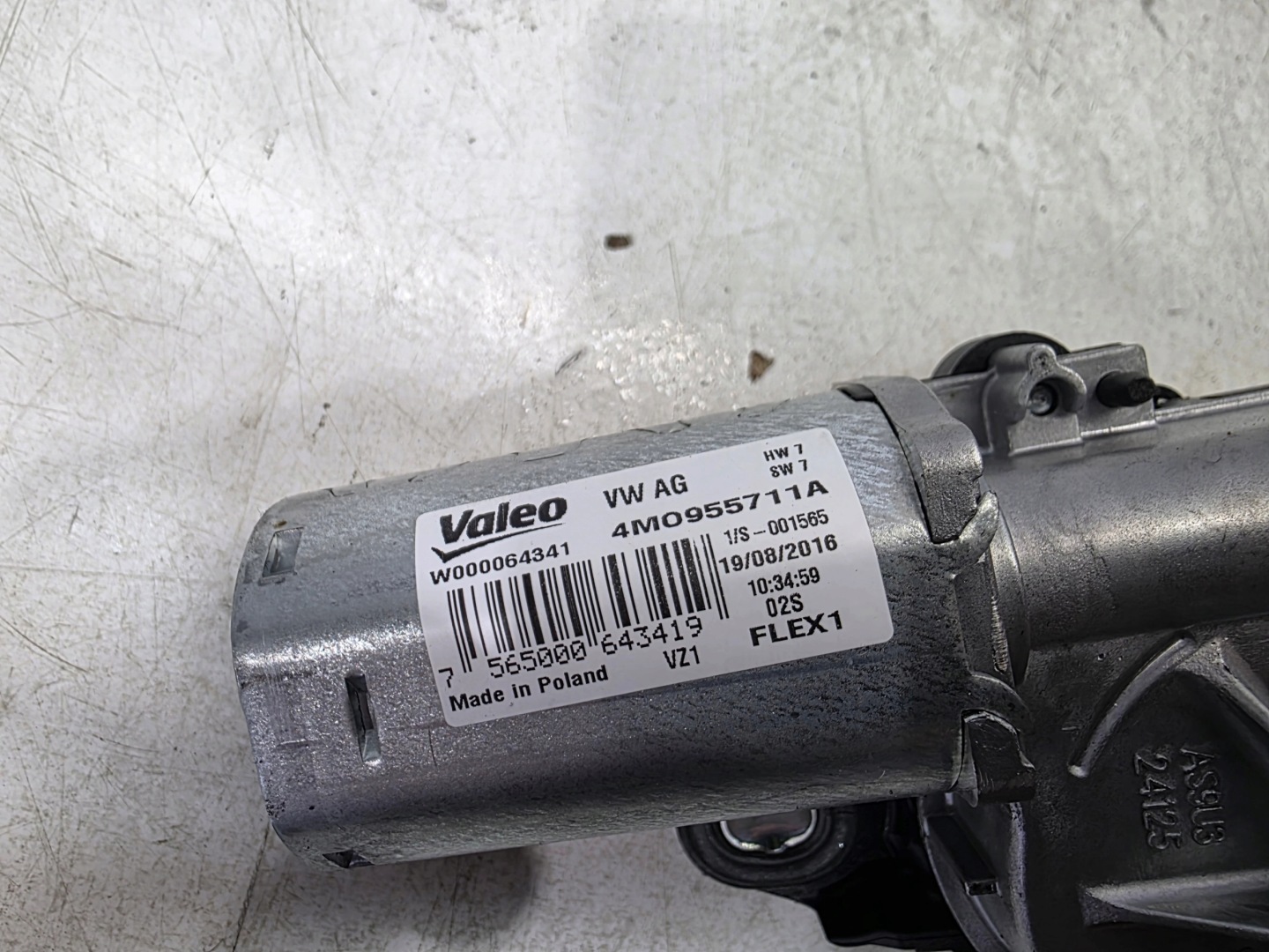 Motor des Scheibenwischers heck AUDI Q7 4M 4M0955711A Original