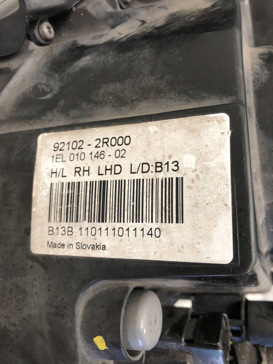 light right front HYUNDAI I30 LIFT 92102-2R000