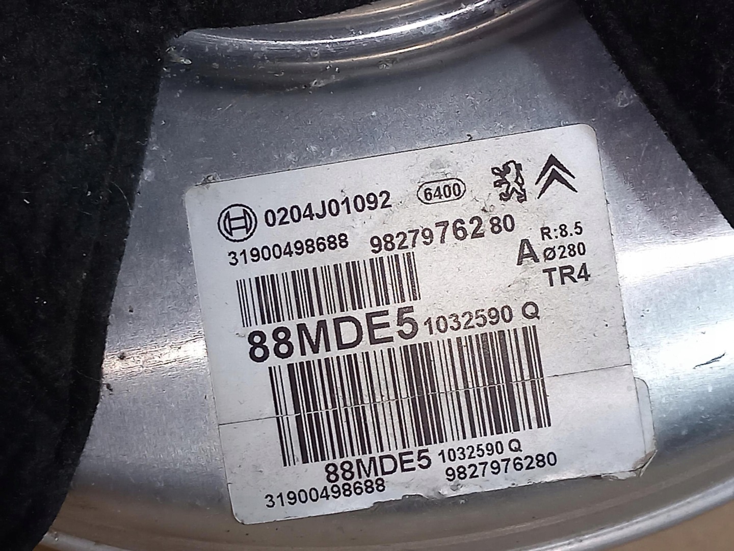 pump servo brake PEUGEOT 508 II 9827976280