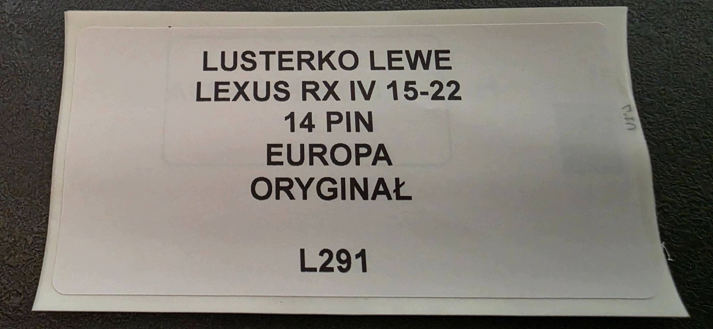 electrics mirror side left side Lexus RX 450H