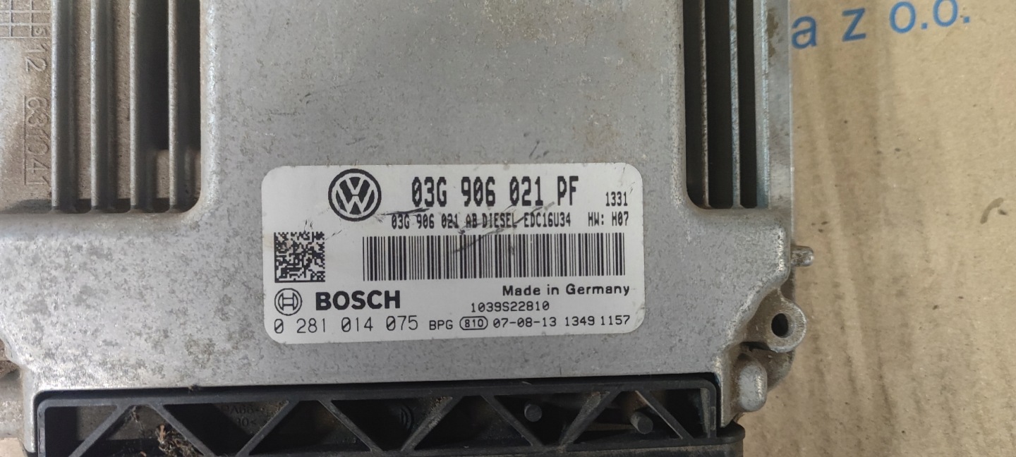 VW CADDY III computer control unit of the engine 03G906021PF 1.9 TDI BLS