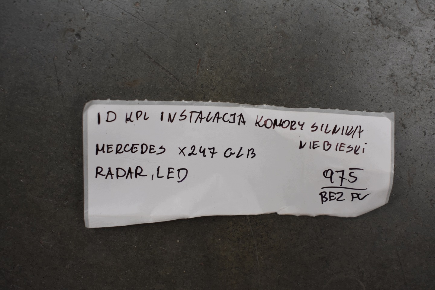 IDEALNA KPL. cablaggio KOMORY Motore MERCEDES X247 GLB 1