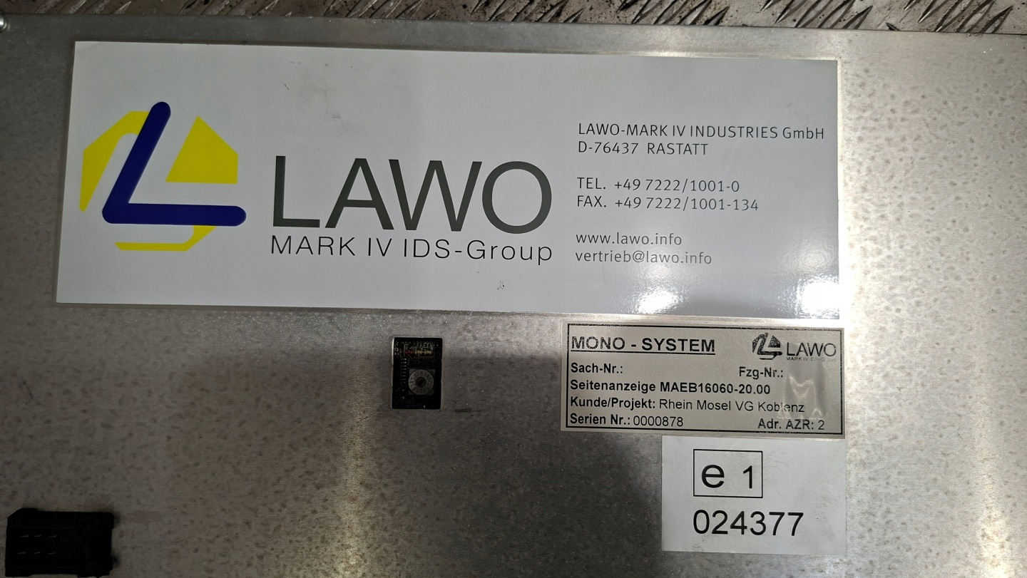 display značka INFORMACYJNA LAWO MAEB16060-22.00