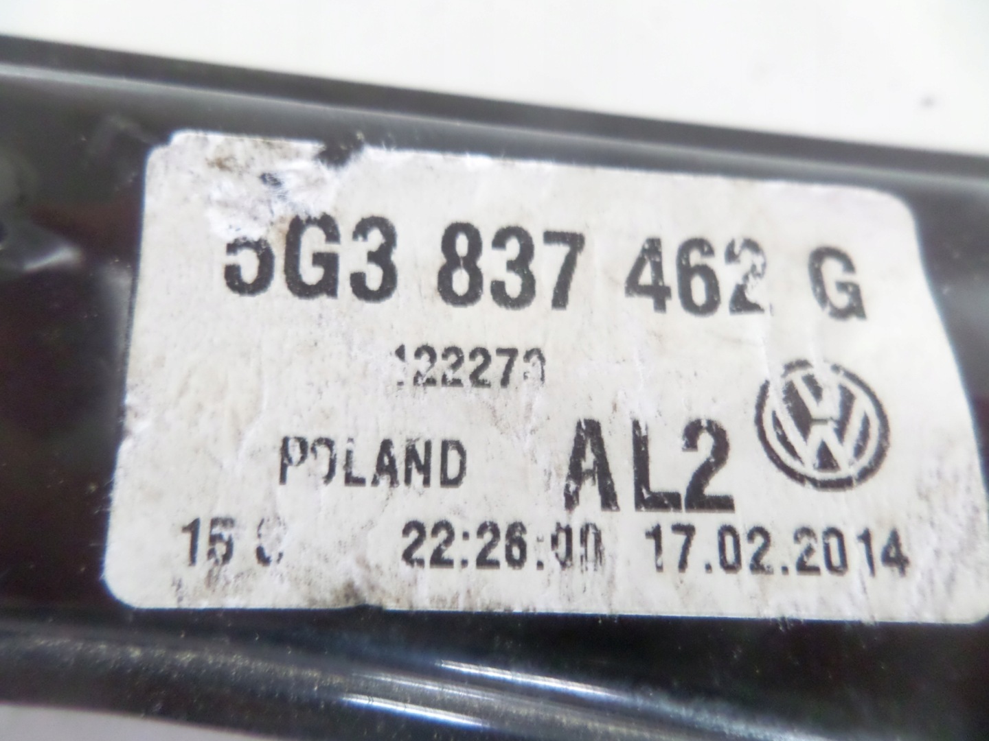 window regulator front right VW GOLF VII 12- 3DRZ.