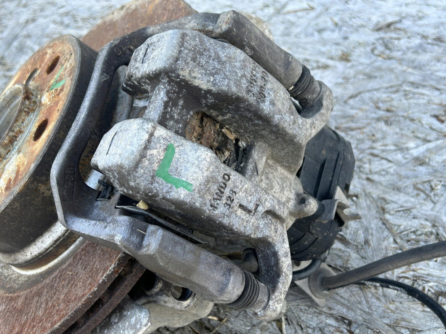 swing caliper brake left rear part BMW 3 G21