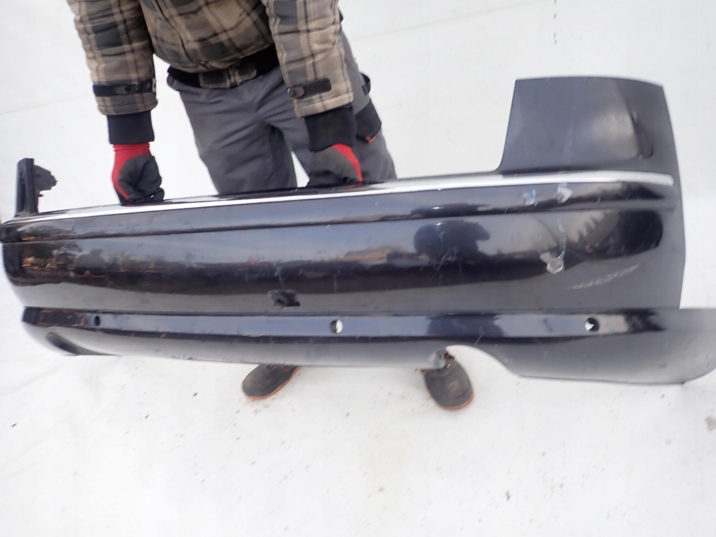 AUDI A8 D3 02-09 bumper rear part rear PDC