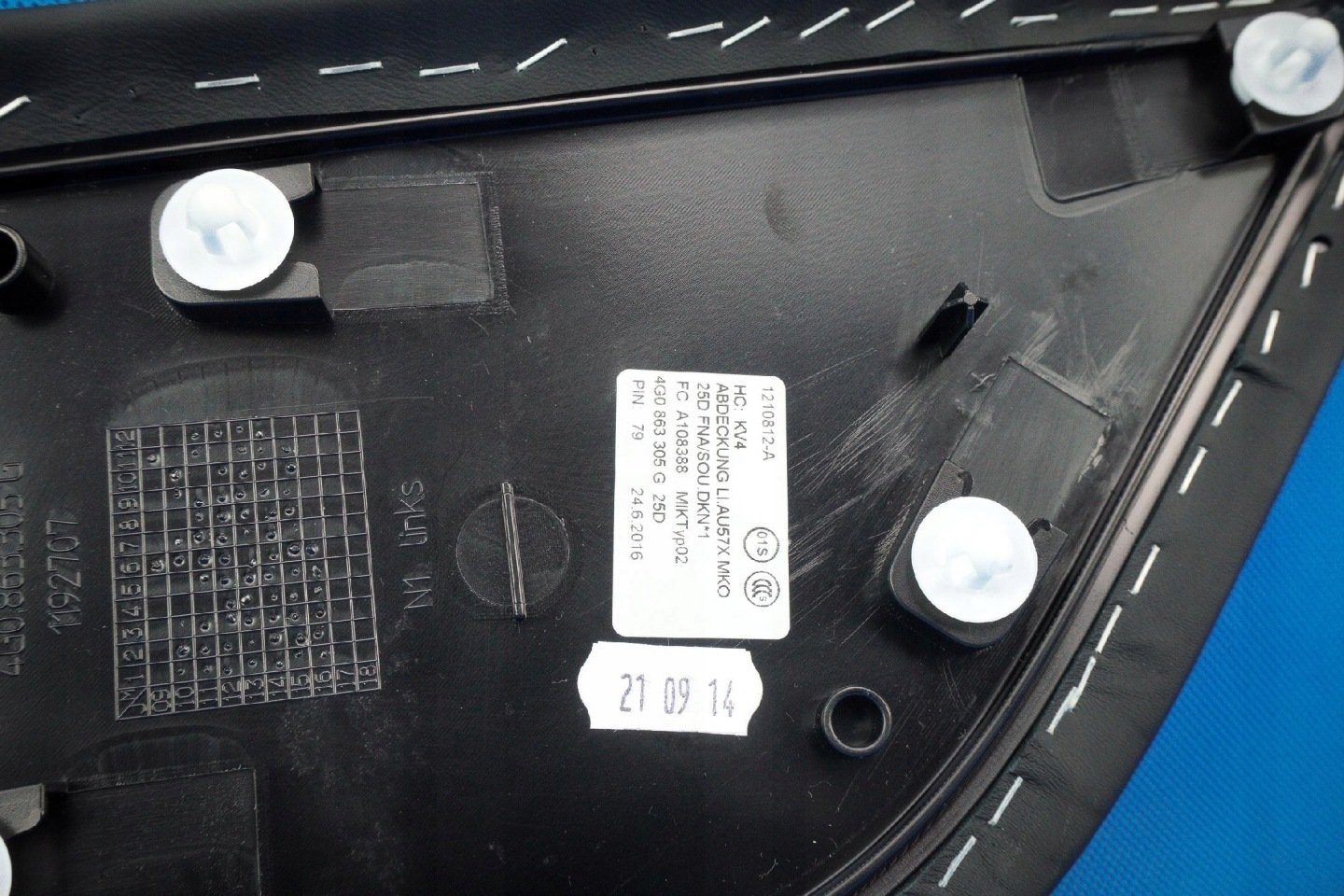 Blende Abdeckung tunelu Leder Audi A6 A7 4G0863305G 25D
