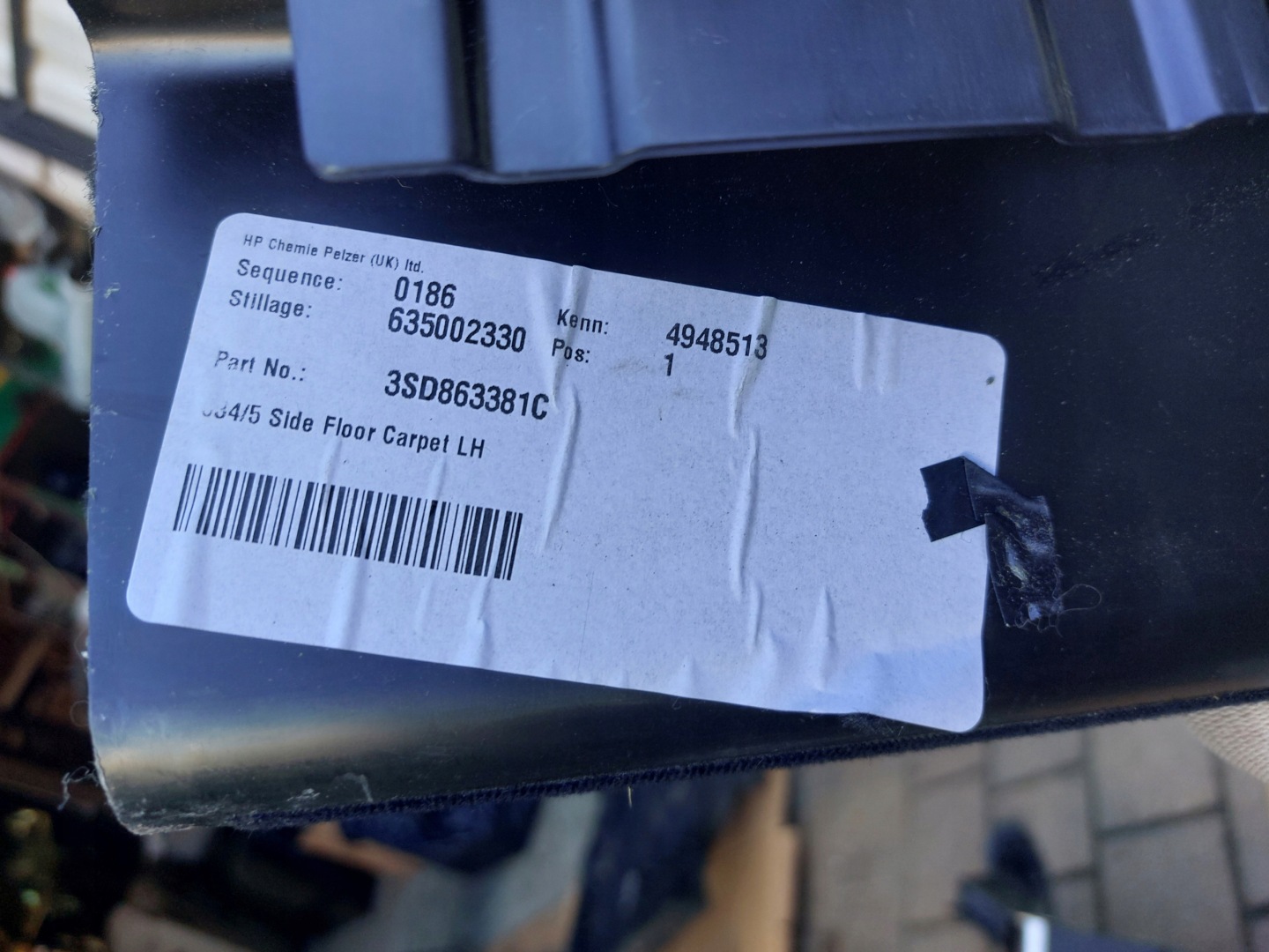 mats boot left BENTLEY CONTINENTAL GT 21r