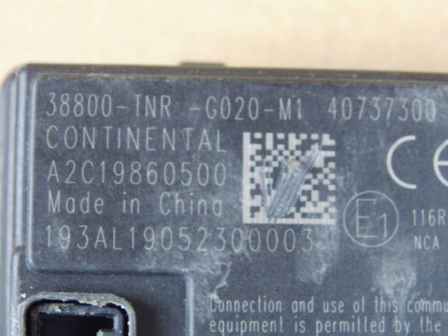 Honda Civic X module computer control unit komfortu BSI 38800-TNR-G020-M1