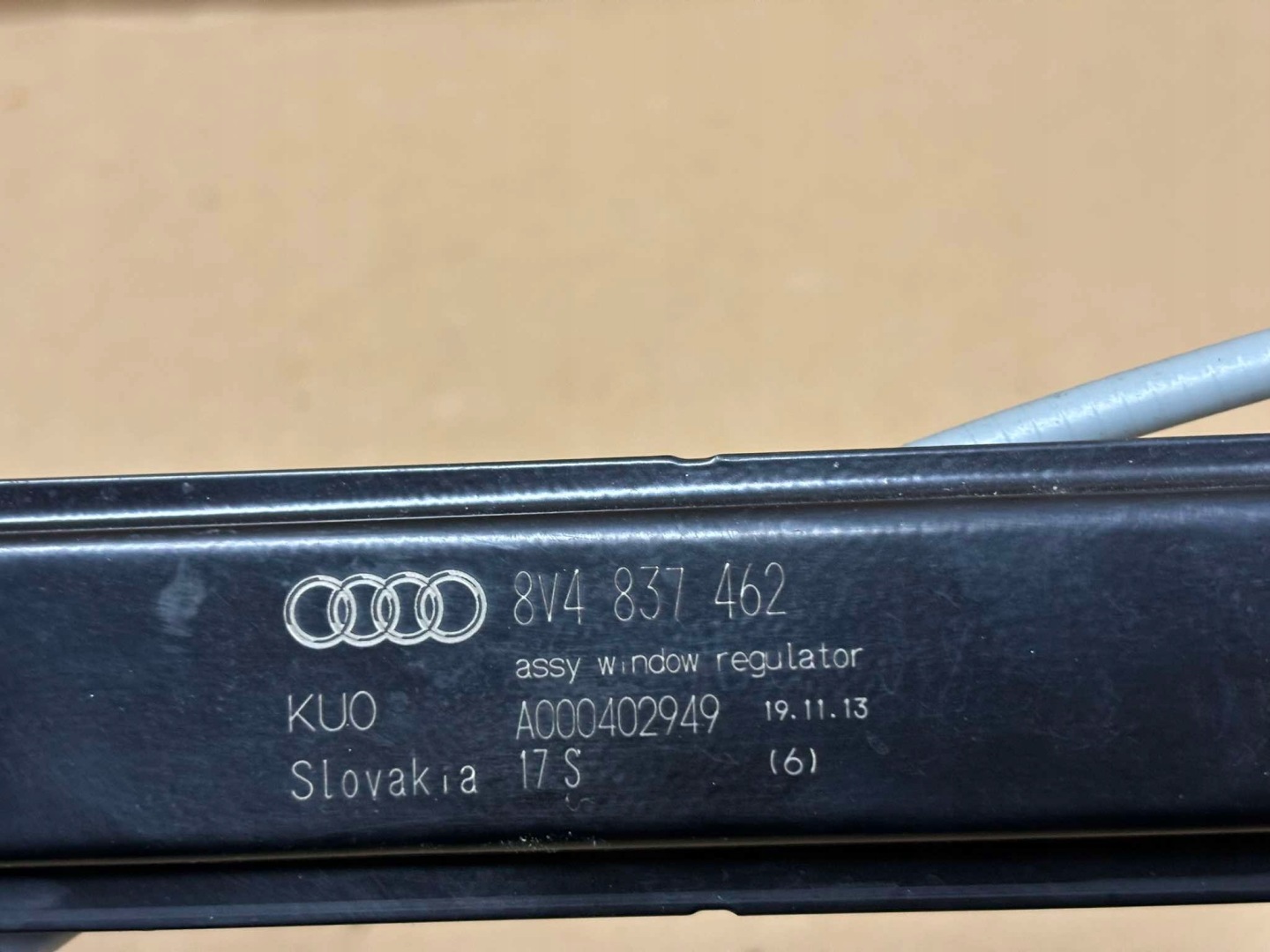 mechanism window regulator right front AUDI A3 S3 8V 8V4837462