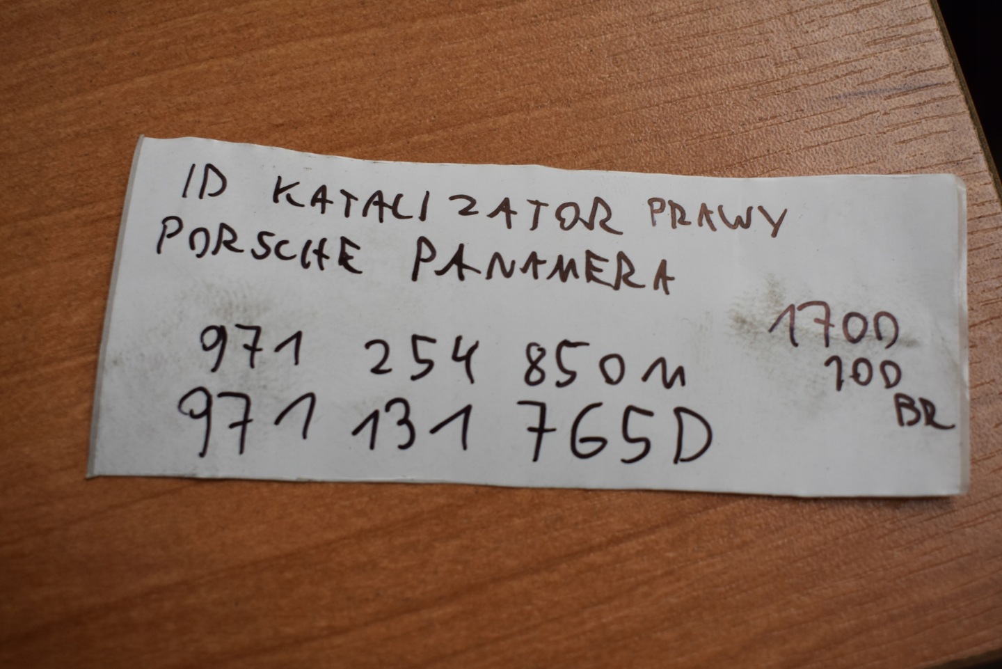 IDEALNY catalyst filter CZASTEK STALYCH right PORSCHE PANAMERA 971 1