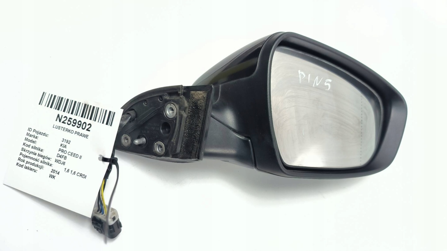 mirror right EU WK 20435146 KIA PRO CEED II 5 PIN