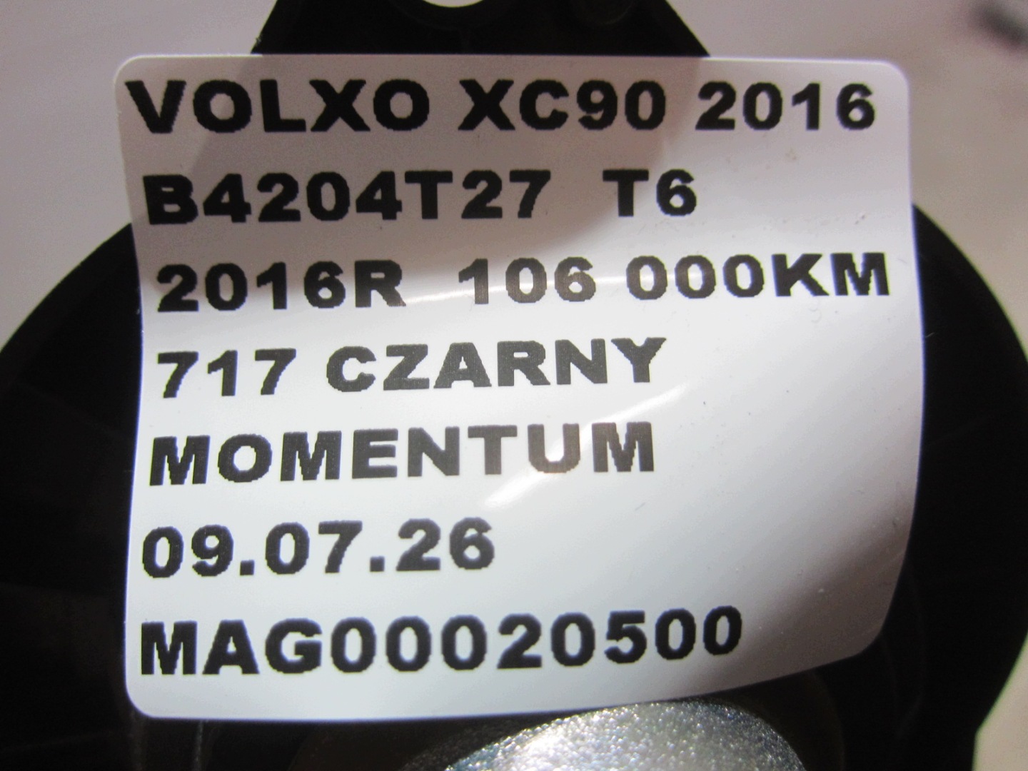 VOLVO XC90 II speaker door midrange XC 90 front front 31350427