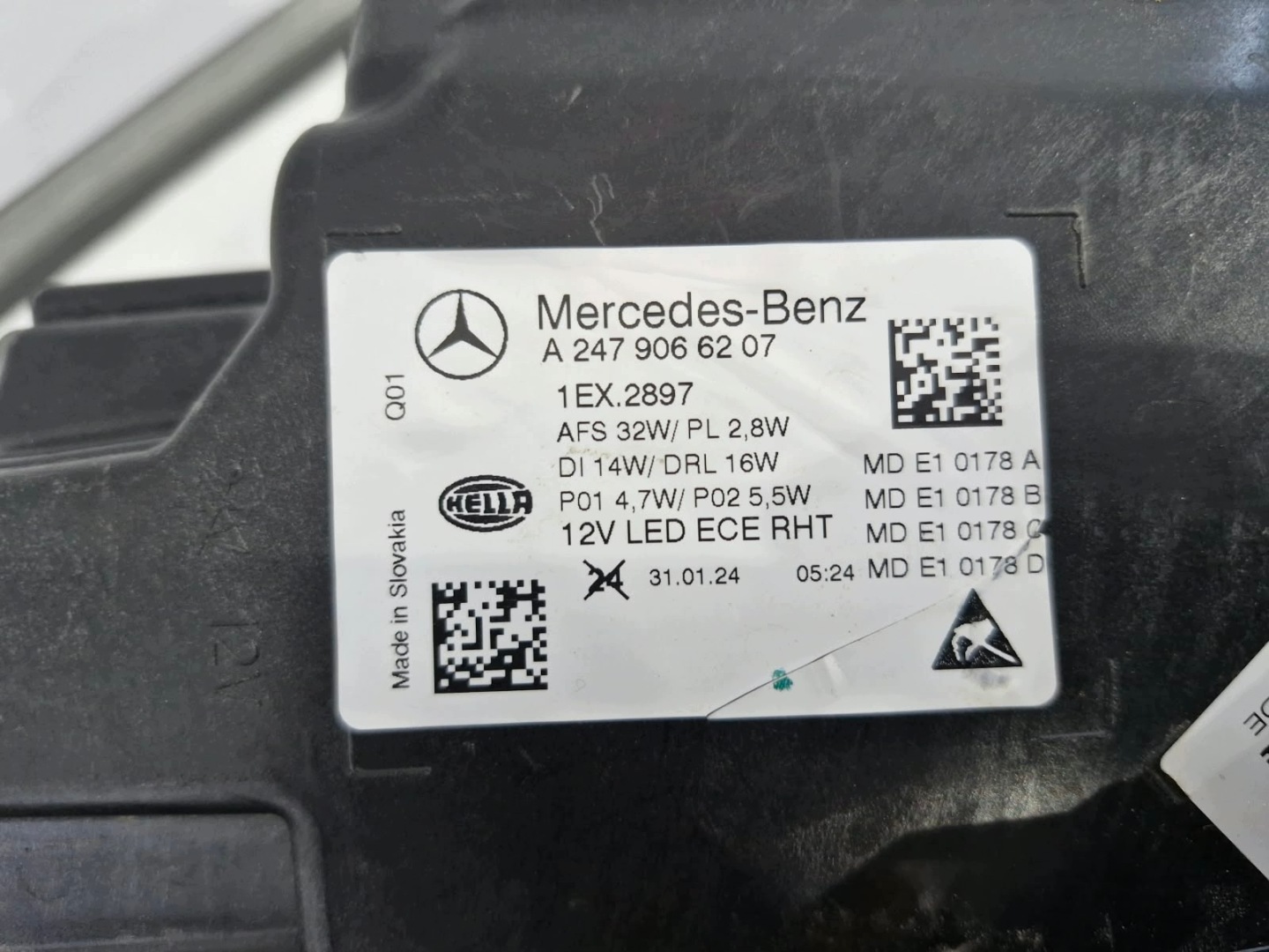light right Mercedes GLA W247 LIFT FULL LED Performance