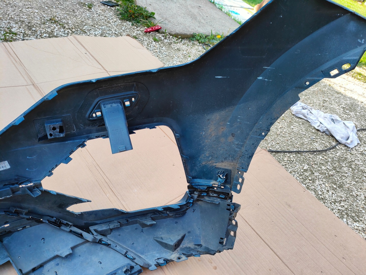 VW TOUAREG 3 III R-LINE front bumper front 760807039
