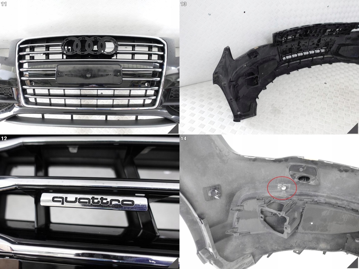AUDI A7 4G8 10-14 S-LINE GRILL+LÜFTUNGSGITTER+STOSSSTANGE