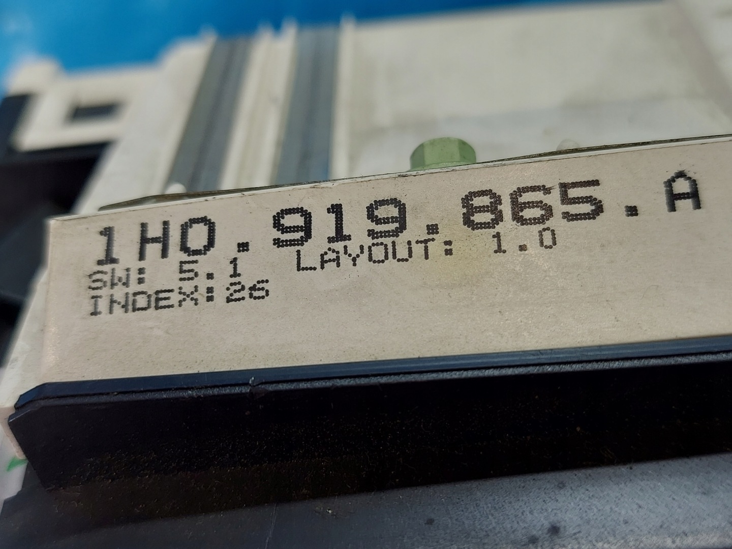 dials clock GOLF III 1.6 B 1H0919865A