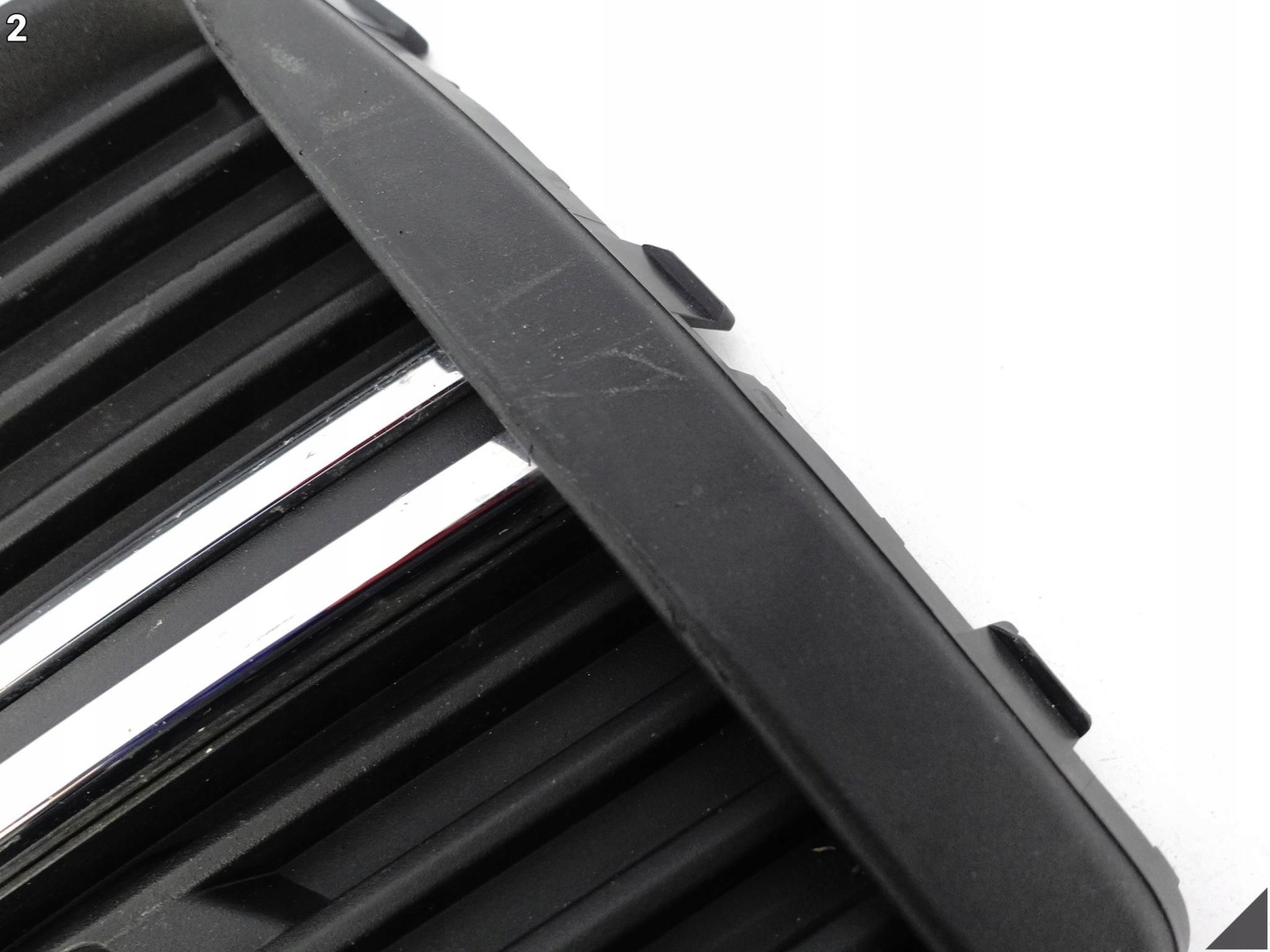 VOLVO XC60 II 2 LIFT 21- ZWYKLY bumper grid + moulding CHROM left front